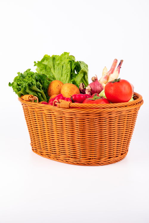 白色质朴食物背景食材食品蔬菜摄影图 ST摄影